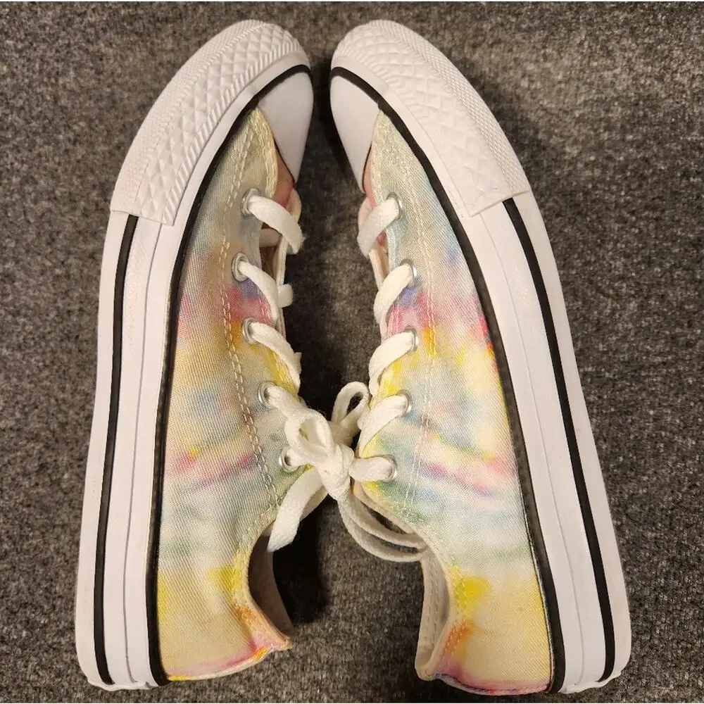 CONVERSE Chuck Taylor All Star 365582F Tie Dye Lo Top Sneakers Youth 3 Girls